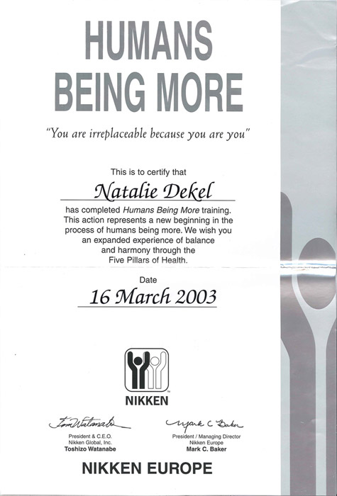 Natalie Dekel - Humans Being More