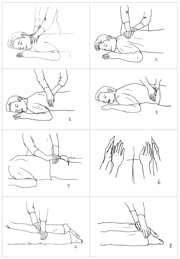 Reiki Treatment - Back hand positions, treating others (continue)