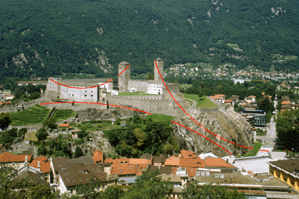2001-Segni-(Bellinzona-Switzerland)-Felice-Varini