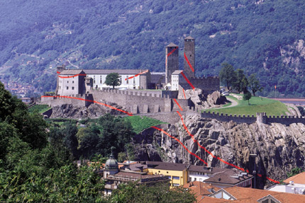 2001-Segni-(Bellinzona-Switzerland)-OffVantagePoint-Felice-Varini