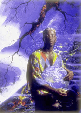Art Blue - Untitled 1998, The Global Art Project for Peace 1998.