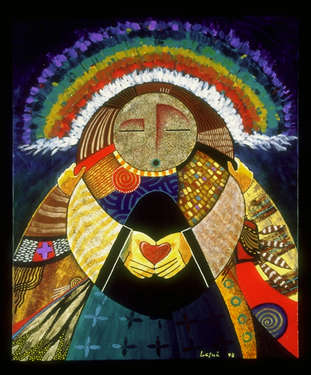 George Herrick-Lasua - Earths Embrace, The Global Art Project for Peace 1998