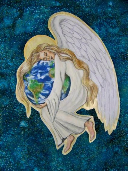 'Earth Angel', by Margot Slowick, The Global Art Project for Peace 2014.