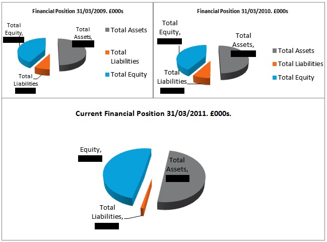 Chart 6: Tate Financial Positions, 2009, 2010, 2011. © Gil Dekel.