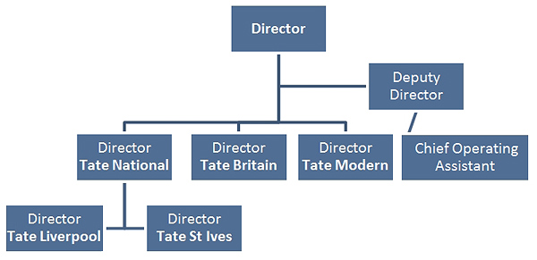 Diagram 1 Tate organisation structure © Gil Dekel