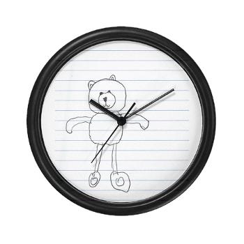 bear wall clock