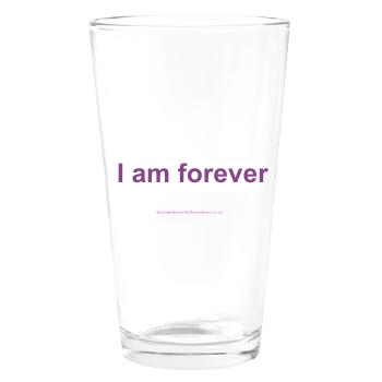 Poetry on glass - I Am Forever - by Gil Dekel