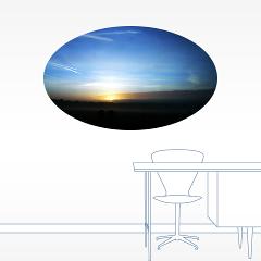 sunset - photography - wall decal