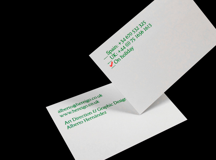 business card by Alberto Hernández