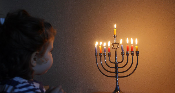 The Menora (candelabrum) represents finding your inner light. Photo © Gil Dekel.‎