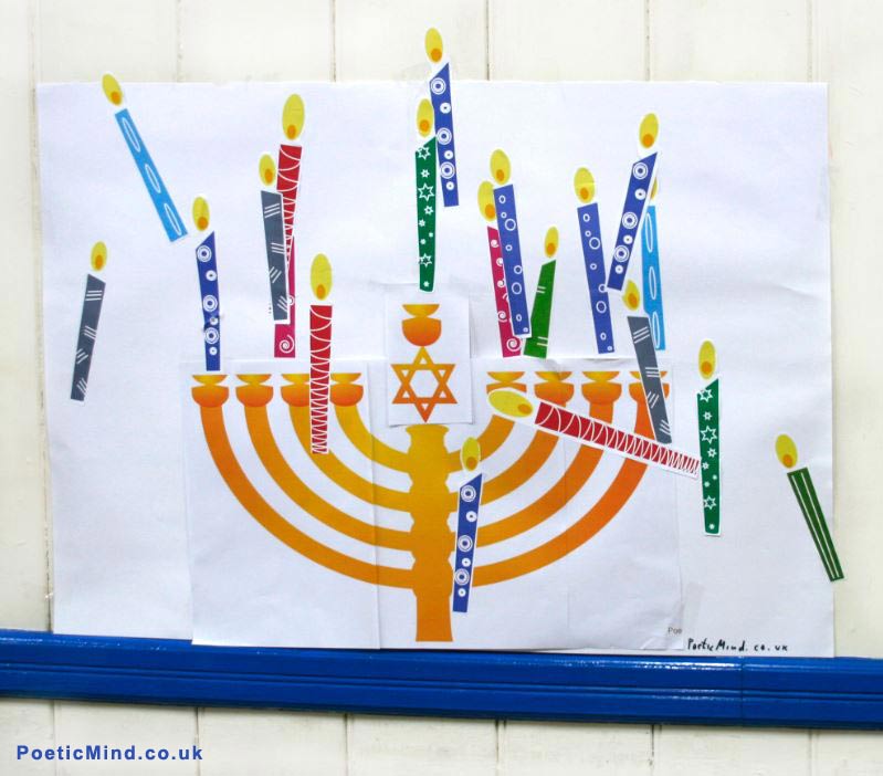Pin Candles on the Menora - Hanuka Game by Gil Dekel