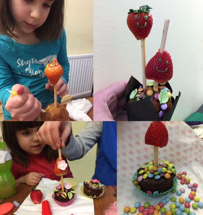 Strawberry Tree Cupcakes