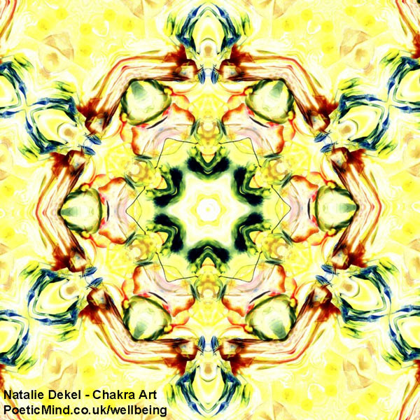 Chakra Art (#19) - by Natalie Dekel. Encaustic Wax technique.‎