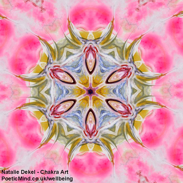 Chakra Art (#26) - by Natalie Dekel. Encaustic Wax technique.‎