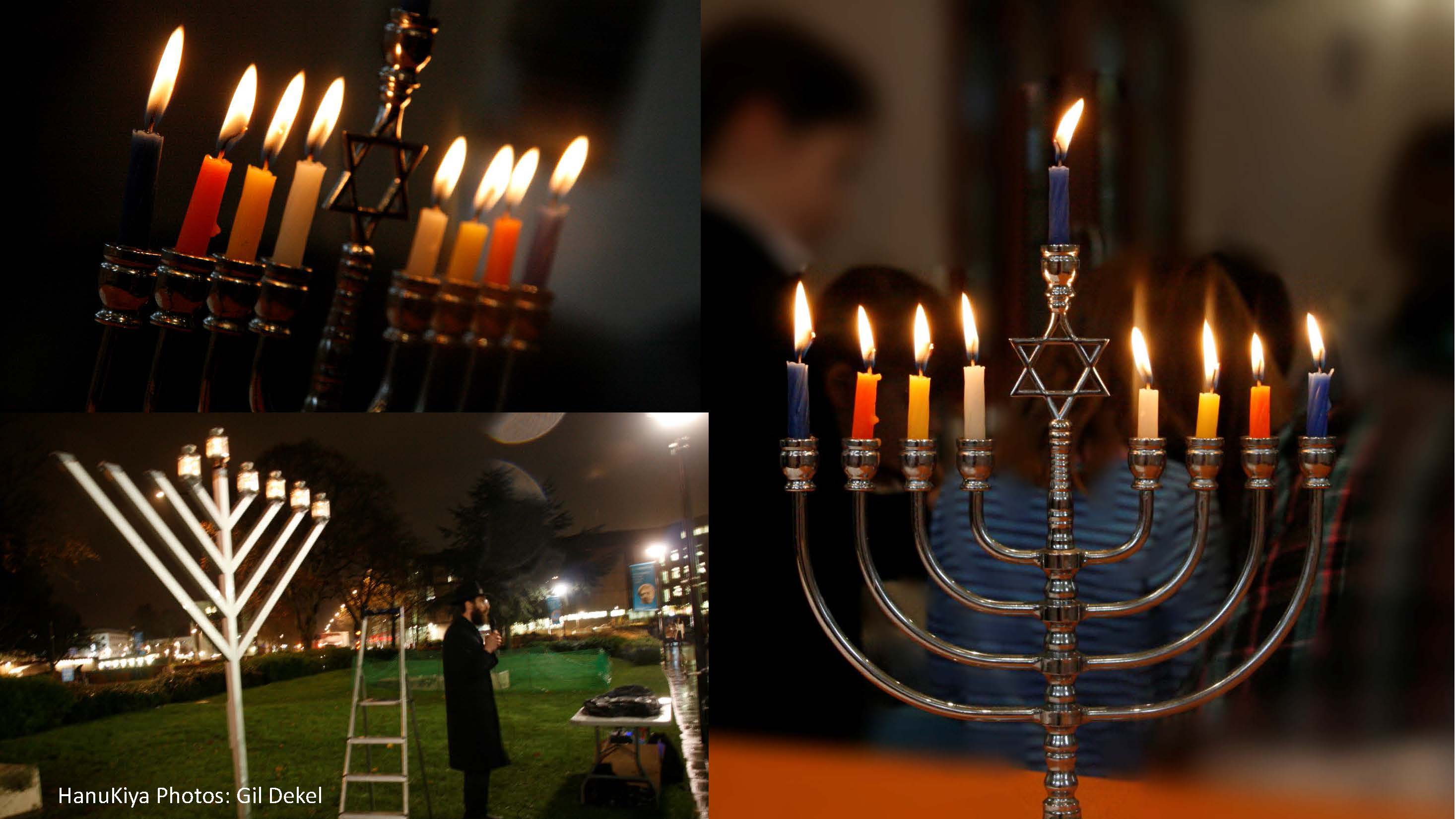 Candle holder Menora Hanukiya, for the Jewish holiday Hanuka.