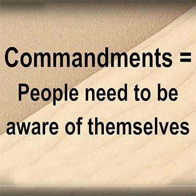 Shavuot commemorates the ancient story of receiving the Ten Commandments. Commandments are applicable only to people that aware of themselves thus can accept (or not accept) commands.