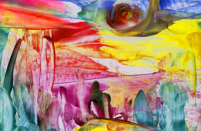 The Forest of Love (detail) - Natalie Dekel, July 2010. Encaustic wax painting.