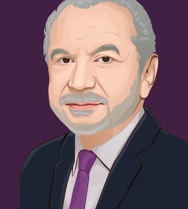 Lord Alan Sugar Portrait. Gil Dekel.