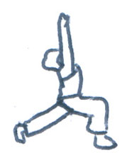 Yoga Practice and Postures: Stretching with Light.