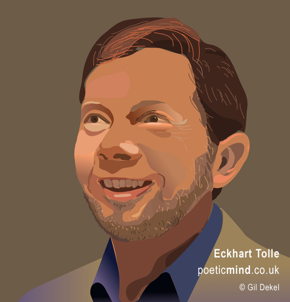 Eckhart Tolle - The Power of Now. Portrait by © Gil Dekel, poeticmind.co.uk