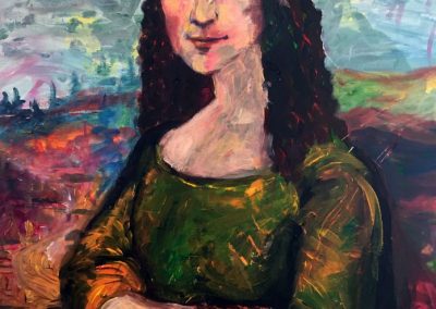 Painting Mona Lisa – by Natalie Dekel, May 2020.