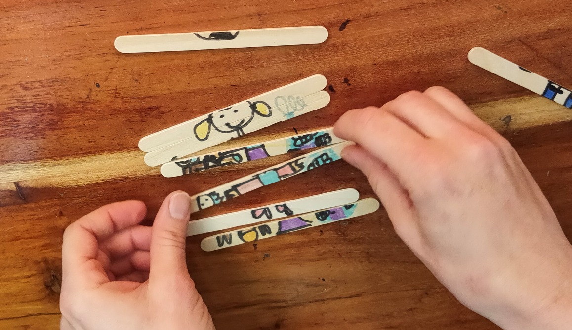 Lolly sticks puzzle art 5