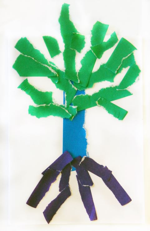 Tree - collage. Tu Bishvat. Gil Dekel.