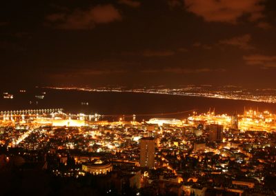View from Mount Carmel. Haifa, Israel. (Photo: Gil Dekel, 2015).