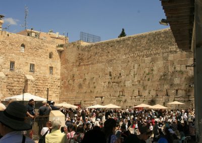 Jerusalem, Israel. The Wailing (Western) Wall, a small reminder of the Holy Temple. (Photo: Gil Dekel, 2019)