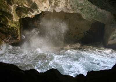 Rosh HaNikra. Caves and tunnels formed by the sea in the soft chalk rock. Israel. (Photo: Gil Dekel, 2019).