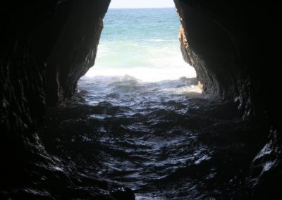 Rosh HaNikra. Caves and tunnels formed by the sea in the soft chalk rock. Israel. (Photo: Gil Dekel, 2019).