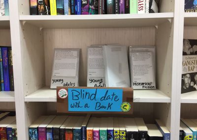Buy a book without knowing what book is it... A blind date with a book... Tel-Aviv, Israel. (Photo: Gil Dekel 2019).