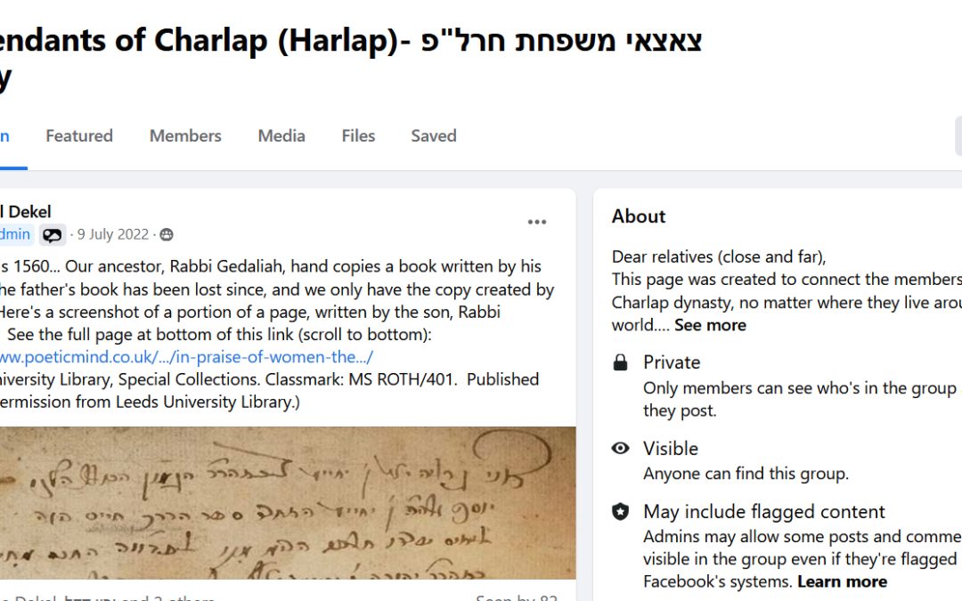 Charlap Facebook Group