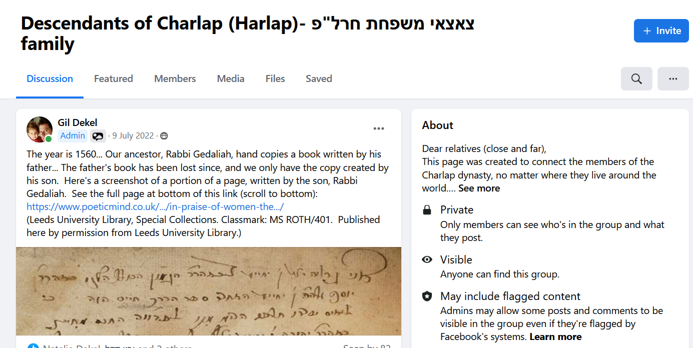 charlap-facebook-page