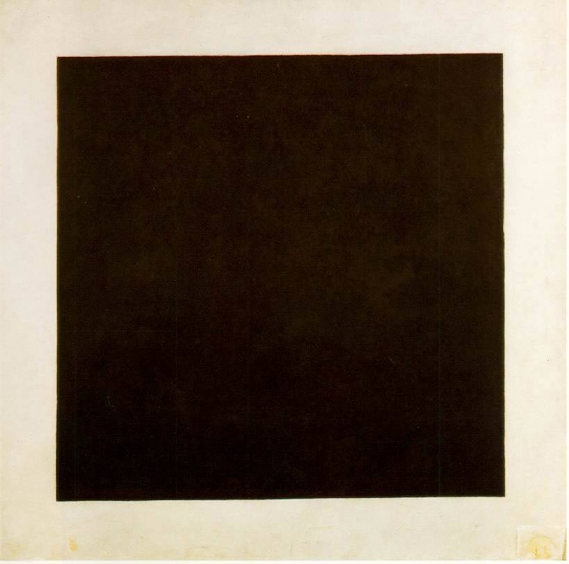 Figure 52: Kazimir Malevich, Black Square (1923, oil on Canvas.) St. Petersburg, State Russian Museum. Image in public domain.