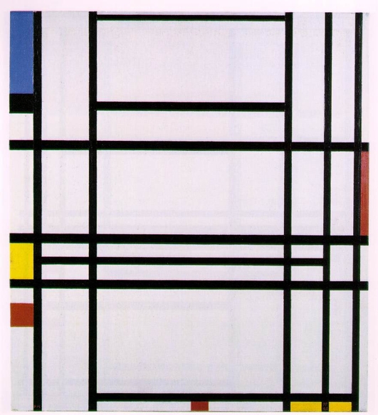 Figure 62: Piet Mondrian, Composition 10 (1939-1942). Private collection (Lauder Collection, New York). Image © 2013 Mondrian/ Holtzman Trust c/o HCR International USA. Image and permission to use obtained from Mondrian/ Holtzman Trust c/o HCR International USA.