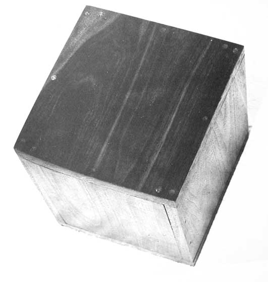 Figure 86: Robert Morris, Box With The Sound of Its Own Making (1961, walnut box, speaker, tape recording of the sound of making the box.) Image © the artist/the Morris Studio. Permission to use image obtained from the Morris Studio via the Design and Artists Copyright Society, UK (DACS).