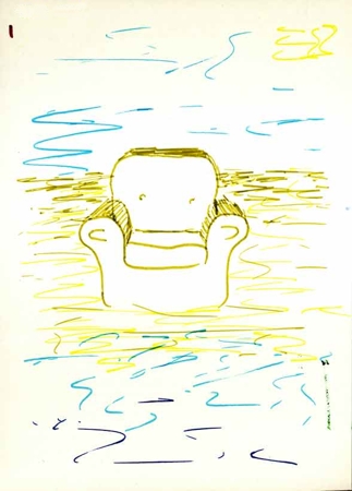 Figure 114: A drawing made by a participant in participatory art workshop. Image © Gil Dekel.
