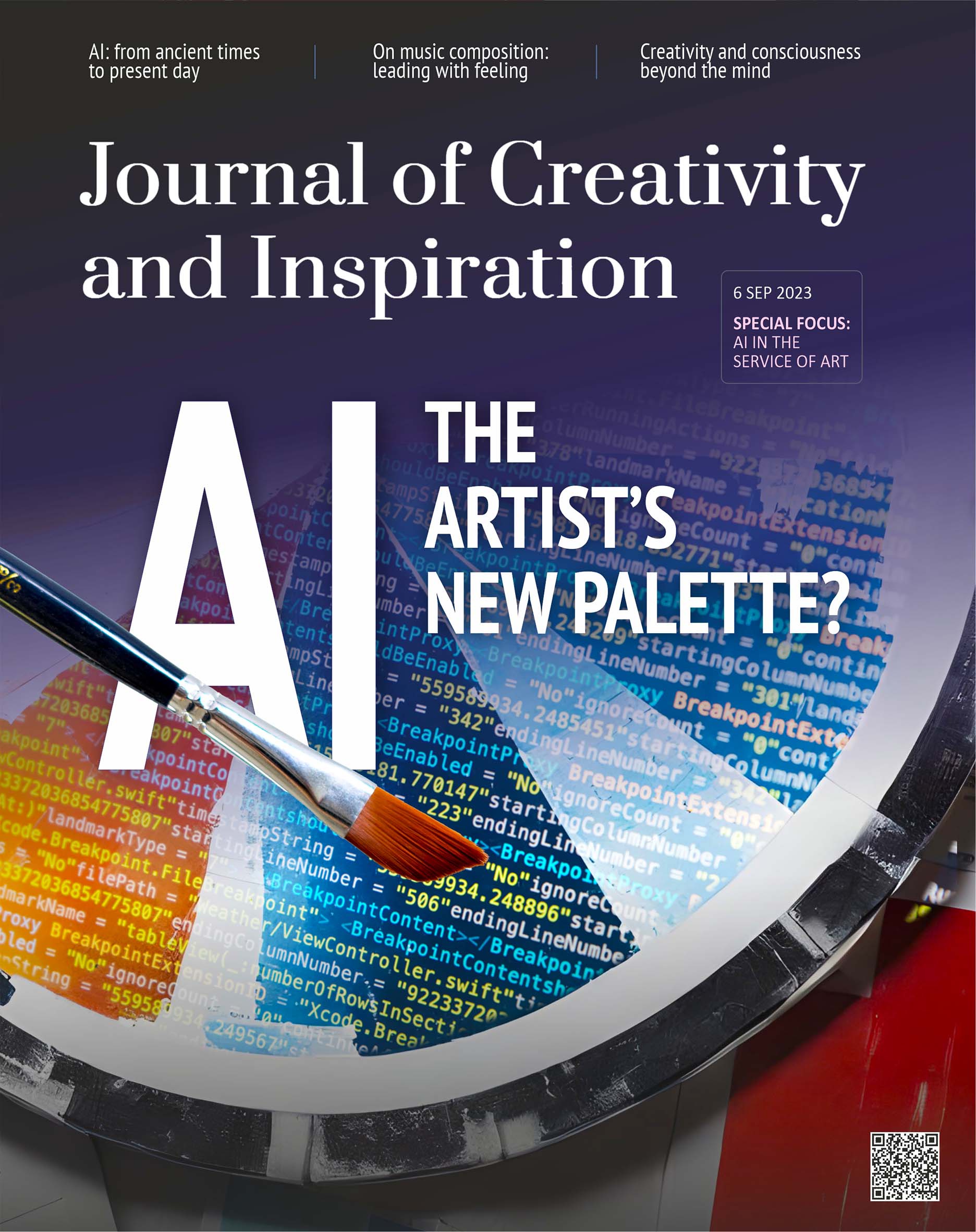 Cover Journal of Creativity and Inspiration - Volume 1 Issue 1 - 6 Sep 2023 Gil Dekel